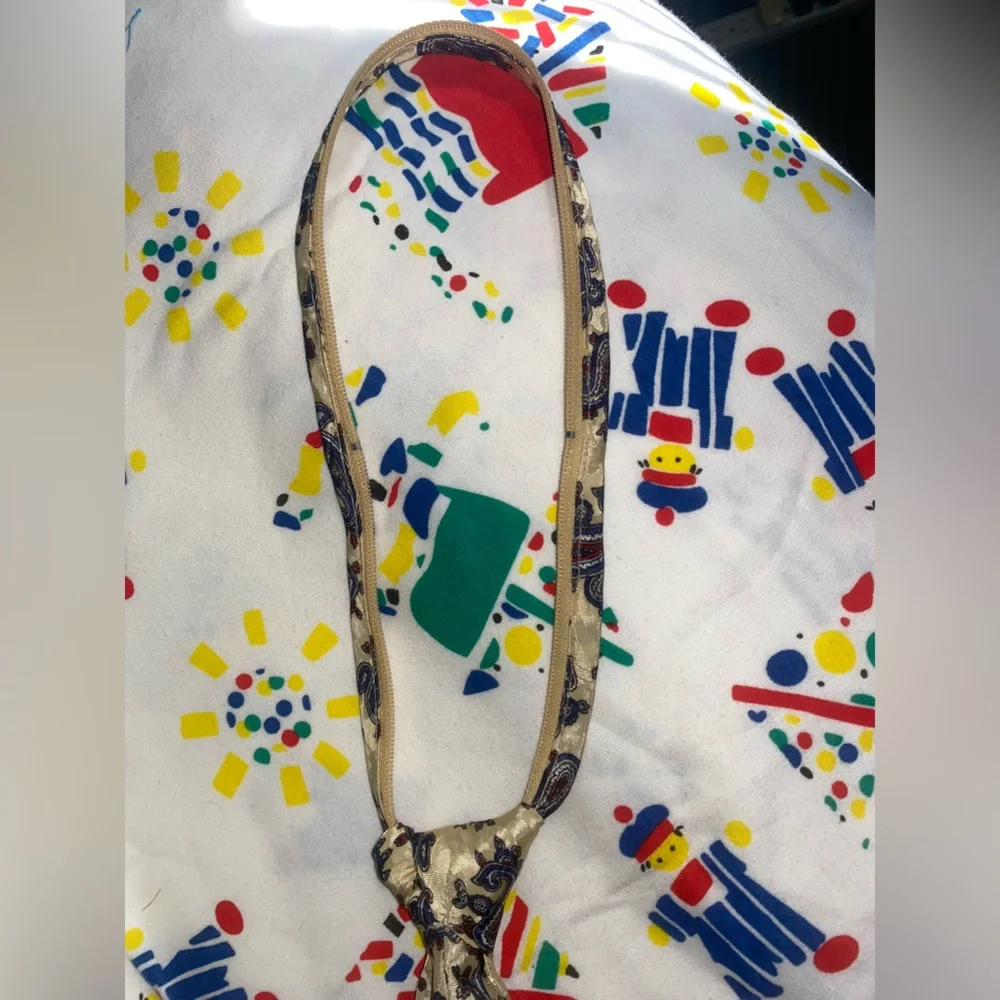 Small Little Kids Adjustable Paisley Patterned Tie